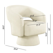 Charmant Modern Swivel Barrel Chairs (Set of 2)