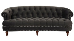 Amand Velvet Rolled Arm Chesterfield