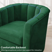 Jaxon Velvet Swivel Barrel Chair
