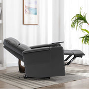 Ethan Modern Power Reclining Faux Leather Home Theater Seats with Cup Holders, Set of 4