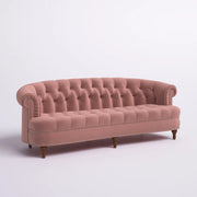 Amand Velvet Rolled Arm Chesterfield