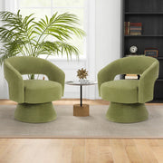 Charmant Modern Swivel Barrel Chairs (Set of 2)