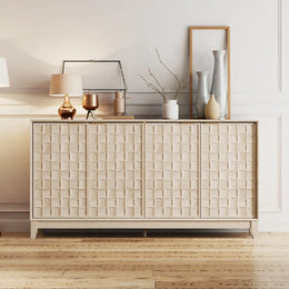 Anika 60'' Wide Sideboard Buffet with Solid Wood Legs