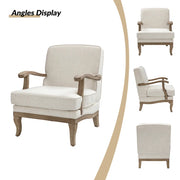 Travis Upholstered Armchair featuring Solid Wood Legs
