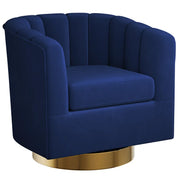 Jaxon Velvet Swivel Barrel Chair