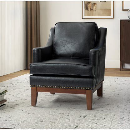 Duncan Vegan Leather Armchair