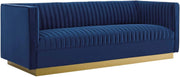 Sanguine Vertical Channel Tufted Performance Velvet Sofa