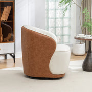 Domonic Velvet Upholstered Swivel Barrel Chair