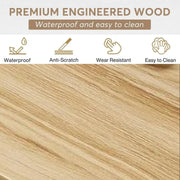 Chandler Farmhouse Square Wood Coffee Table  for Living Room