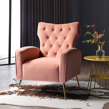 Layla Tufted Velvet Wingback Armchair