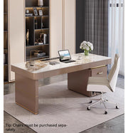 Aurelia Luxury Modern Sintered Stone Executive Desk