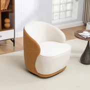 Domonic Velvet Upholstered Swivel Barrel Chair