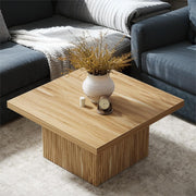Chandler Farmhouse Square Wood Coffee Table  for Living Room