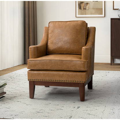 Duncan Vegan Leather Armchair