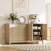 Anika 60'' Wide Sideboard Buffet with Solid Wood Legs