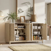 Anika 60'' Wide Sideboard Buffet with Solid Wood Legs