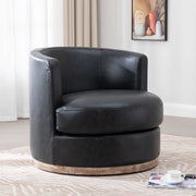 The Felix Swivel Barrel Genuine Leather Chair