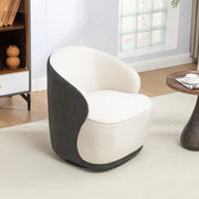 Domonic Velvet Upholstered Swivel Barrel Chair