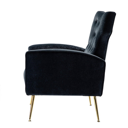 Layla Tufted Velvet Wingback Armchair