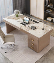 Aurelia Luxury Modern Sintered Stone Executive Desk