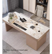 Aurelia Luxury Modern Sintered Stone Executive Desk