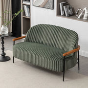 Louis Tufted Fabric Sofa with Iron Legs