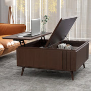 Kylie Modern Lift Top Square Coffee Table with Storage