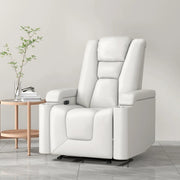 Marvina 35'' Wide Modern and Soft Vegan Leather Power Recliner with Cup Holder and USB Port