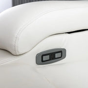 Marvina 35'' Wide Modern and Soft Vegan Leather Power Recliner with Cup Holder and USB Port