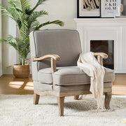 Travis Upholstered Armchair featuring Solid Wood Legs