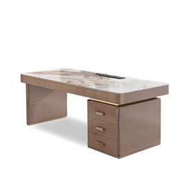 Aurelia Luxury Modern Sintered Stone Executive Desk