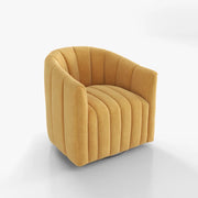 Kelly Velvet Swivel Barrel Chair