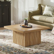 Chandler Farmhouse Square Wood Coffee Table  for Living Room