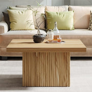 Chandler Farmhouse Square Wood Coffee Table  for Living Room