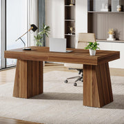 Sophie Executive Mid-Century Modern Home Office Desk with Sturdy Base