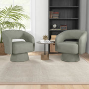 Charmant Modern Swivel Barrel Chairs (Set of 2)