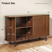 Gwendolyn 55'' Sideboard Storage Cabinet with Doors and Shelves 
