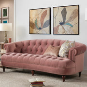 Amand Velvet Rolled Arm Chesterfield