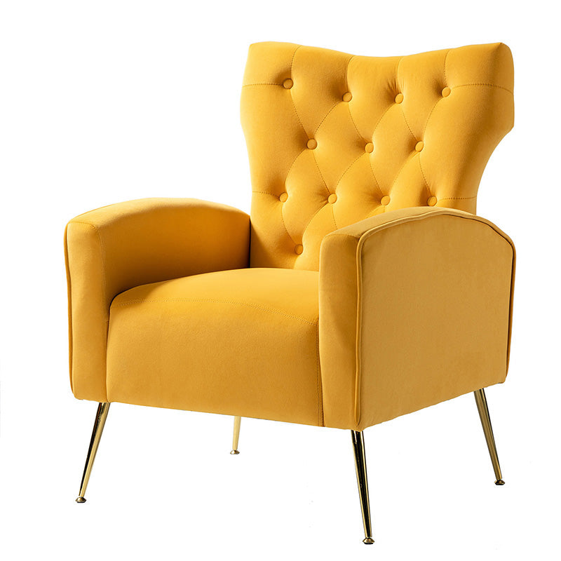 Layla Tufted Velvet Wingback Armchair