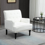 Charlotte Wide Modern Vegan Leather Armchair