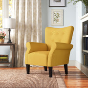 Gene Wingback Tufted Upholstered Armchair