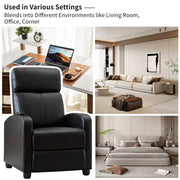 Garrett Modern and Soft Touch Breathable Leather Massage Home Theater Individual Seat with Remote Control
