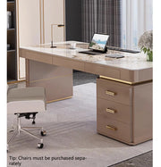 Aurelia Luxury Modern Sintered Stone Executive Desk
