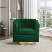 Jaxon Velvet Swivel Barrel Chair