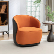Domonic Velvet Upholstered Swivel Barrel Chair