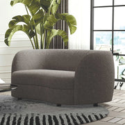 Ramona 63'' Curved Tuxedo Arm Loveseat