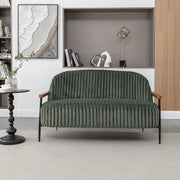 Louis Tufted Fabric Sofa with Iron Legs